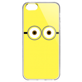 Minion Eyes - iPhone 5/5S Carcasa Transparenta Plastic