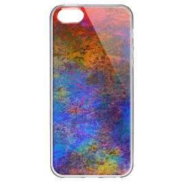 Painted Metal - iPhone 5/5S/SE Carcasa Transparenta Silicon