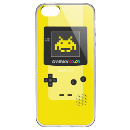 Gameboy Yellow - iPhone 5/5S/SE Carcasa Transparenta Silicon