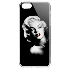 Marilyn - iPhone 5/5S/SE Carcasa Transparenta Silicon