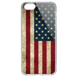 USA - iPhone 5/5S/SE Carcasa Transparenta Silicon