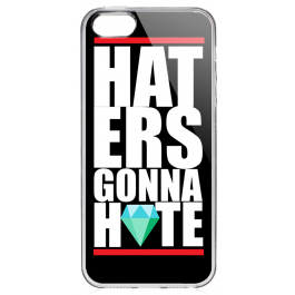 Haters Gonna Hate 2 - iPhone 5/5S/SE Carcasa Transparenta Silicon
