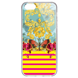 Butterfly Effect - iPhone 5/5S/SE Carcasa Transparenta Silicon
