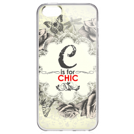 C is for Chic 2 - iPhone 5/5S/SE Carcasa Transparenta Silicon