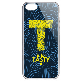 T is for Tasty - iPhone 5/5S/SE Carcasa Transparenta Silicon