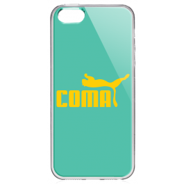 Coma - iPhone 5/5S Carcasa Transparenta Plastic