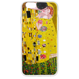 Gustav Klimt - The Kiss - iPhone 6 Plus Carcasa Transparenta Silicon