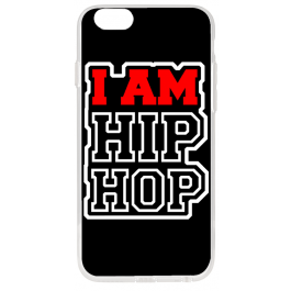 I am Hip Hop - iPhone 6 Plus Carcasa Transparenta Silicon