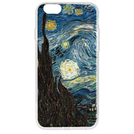 Van Gogh - Starry Night - iPhone 6 Plus Carcasa Transparenta Silicon