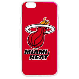 Miami Heat - iPhone 6 Plus Carcasa Transparenta Silicon