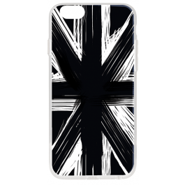 Black UK Flag - iPhone 6 Plus Carcasa Plastic Premium