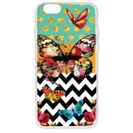 Butterfly Contrast - iPhone 6 Plus Carcasa Plastic Premium