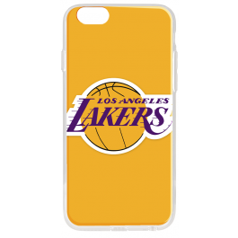 Los Angeles Lakers - iPhone 6 Plus Carcasa Transparenta Silicon