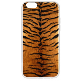 Tiger Fur - iPhone 6 Plus Carcasa Transparenta Silicon