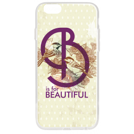 B is for Beautiful - iPhone 6 Carcasa Transparenta Silicon