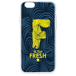 F is for Fresh - iPhone 6 Carcasa Transparenta Silicon