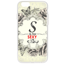 S is for Sexy - iPhone 6 Carcasa Transparenta Silicon