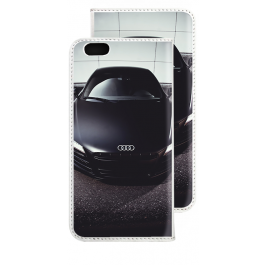 Audi R8 - iPhone 6 Husa Book Alba Piele Eco