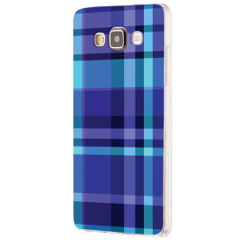 Blue Plaid - Samsung Galaxy J5 Carcasa Silicon 