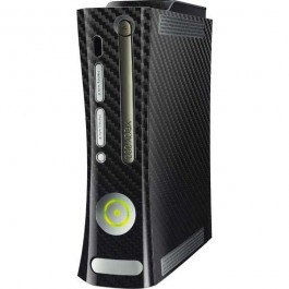 Fibra Carbon Neagra - Xbox 360 HDD Inclus Skin