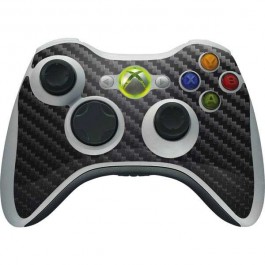 Fibra Carbon Neagra - Xbox 360 Wireless Controller Skin