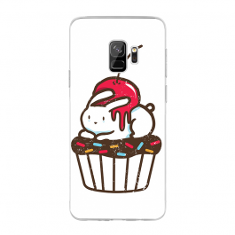 Cherry Bunny - Samsung Galaxy S9 Carcasa Transparenta Silicon