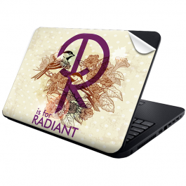 R is for Radiant - Laptop Generic Skin