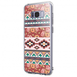 Floral Aztec - Samsung Galaxy S8 Carcasa Premium Silicon