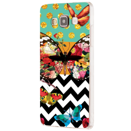 Butterfly Contrast - Samsung Galaxy J5 Carcasa Silicon 