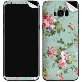 Retro Flowers Wallpaper - Samsung Galaxy S8 Plus Skin