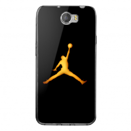 Golden Jordan Logo - Huawei Y5 II Carcasa Transparenta Silicon
