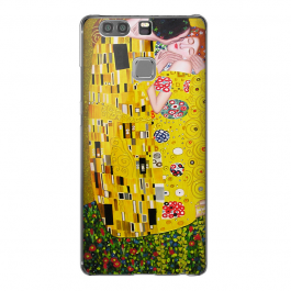 Gustav Klimt The Kiss - Huawei P9 Plus Carcasa Transparenta Silicon