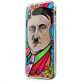 Hitler Meets Colors - iPhone X Carcasa Transparenta Silicon