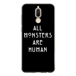 All Monsters are Human - Huawei Mate 10 Lite Carcasa Transparenta Silicon