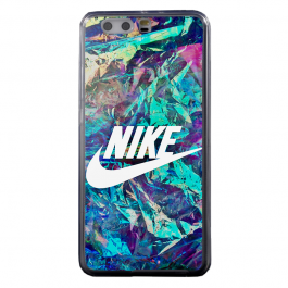 Glitchy Nike - Huawei P8 Lite Carcasa Transparenta Silicon