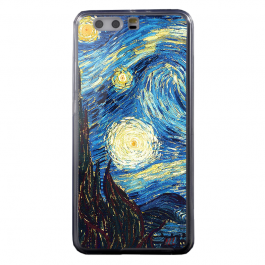 Van Gogh - Starry Night - Huawei P8 Lite Carcasa Transparenta Silicon