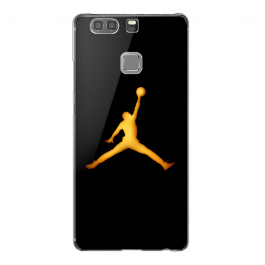 Golden Jordan Logo - Huawei P10 Lite Carcasa Transparenta Silicon