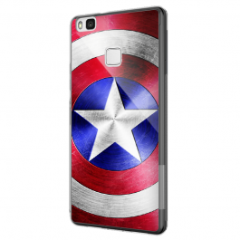 Captain America Logo - Huawei P9 Lite Carcasa Silicon