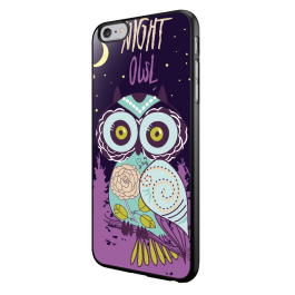 Night Owl - iPhone 6/6S Carcasa Neagra TPU