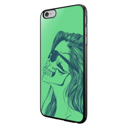 Skull Girl - iPhone 6/6S Carcasa Neagra TPU