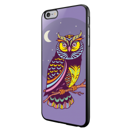 Purple Nights - iPhone 6/6S Carcasa Neagra TPU