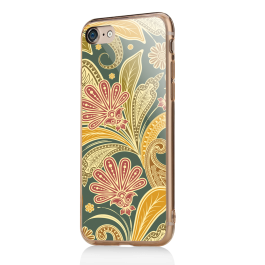 Floral Shapes - iPhone 7 / iPhone 8 Carcasa Transparenta Silicon