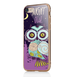 Night Owl - iPhone 7 / iPhone 8 Carcasa Transparenta Silicon