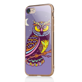 Purple Nights - iPhone 7 / iPhone 8 Carcasa Transparenta Silicon