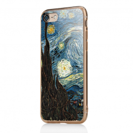 Van Gogh - Starry Night - iPhone 7 / iPhone 8 Carcasa Transparenta Silicon