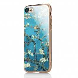Van Gogh - Branches with Almond Blossom - iPhone 7 / iPhone 8 Carcasa Transparenta Silicon