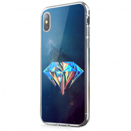Acid Diamond - iPhone X Carcasa Transparenta Silicon