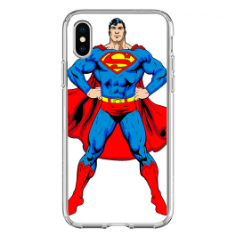 Superman - iPhone X Carcasa Transparenta silicon