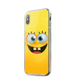 Spongebob - iPhone X Carcasa Transparenta Silicon