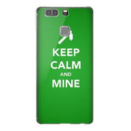 Keep Calm and Mine - Huawei P10 Lite Carcasa Transparenta Silicon